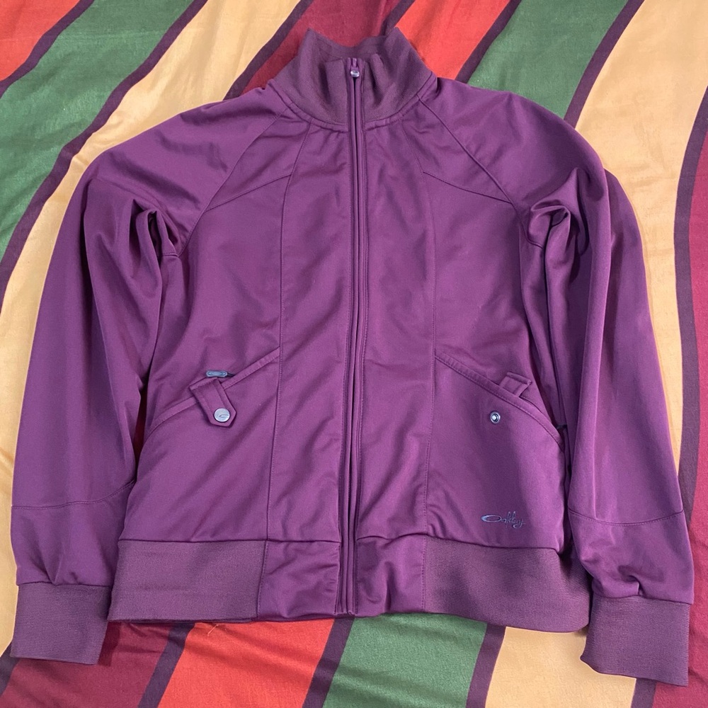 Oakley Purple Zip-Up Jacket